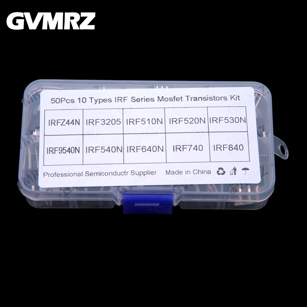 Mosfet Transistor Set - 10 Values ​​50 PCS IRFZ44 IRF3205