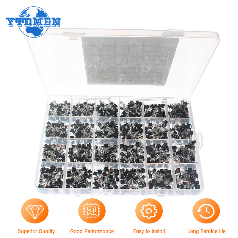 Mosfet Transistor Set - 50-900PCS Transistors kit NPN PNP S8050