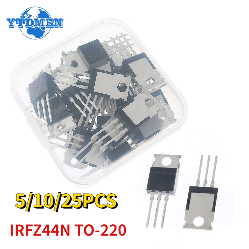 Mosfet Transistor Set - 5-25pcs IRFZ44N TO220 IRFZ44NPBF TO-220 IRFZ44