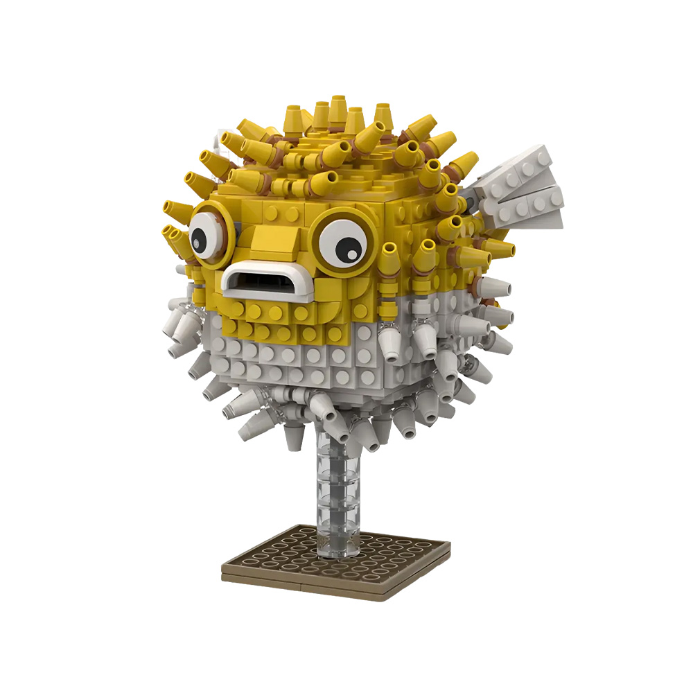 Diy Marine Electronics - Gobricks MOC Marine Organisms Pufferfish Building
