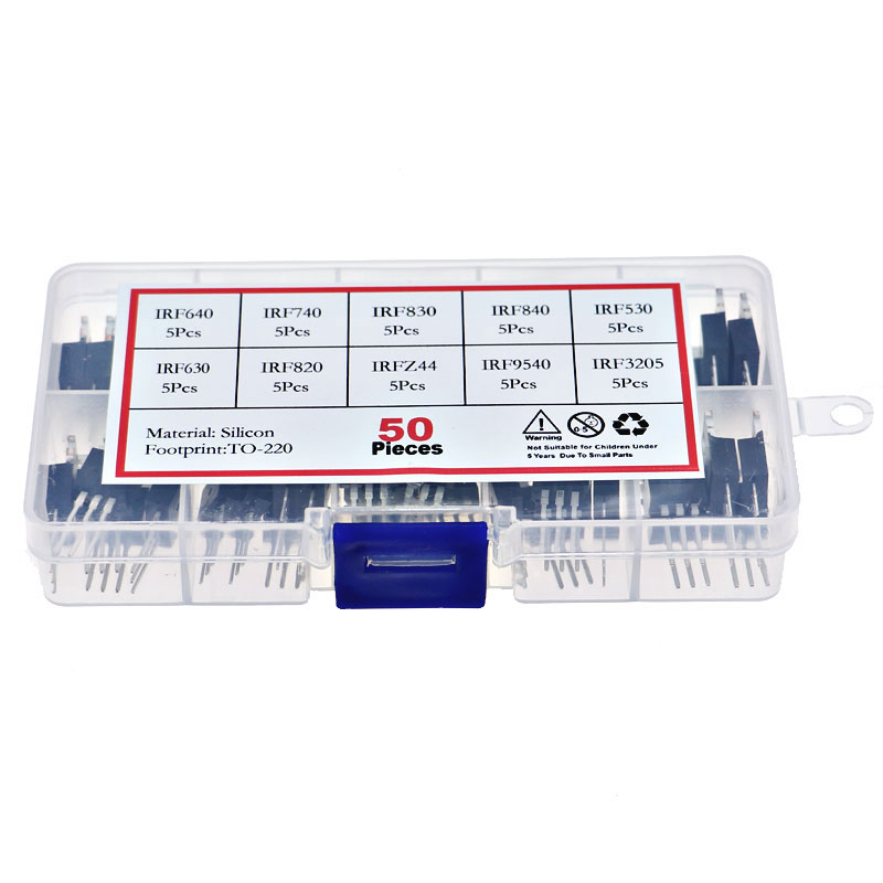 50Pcs 10Value TO-220 Mosfet Fi - đánh giá và giá Mosfet Transistor Set