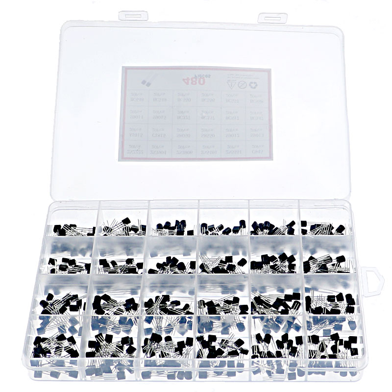 480 Cái/hộp 24 Loại Silicon NP - đánh giá và giá Mosfet Transistor Set