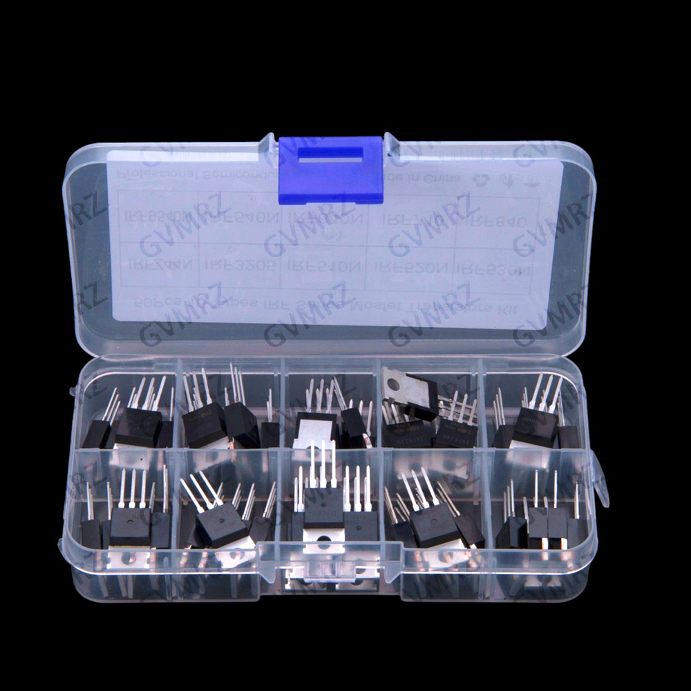 10 Values TO-220 ​​50 PCS IRF  - đánh giá và giá Mosfet Transistor Set