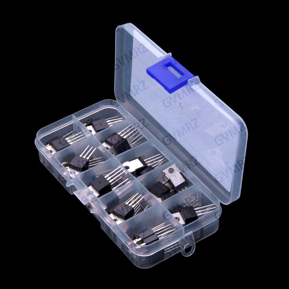10 Values TO-220 ​​50 PCS IRF  - đánh giá và giá Mosfet Transistor Set