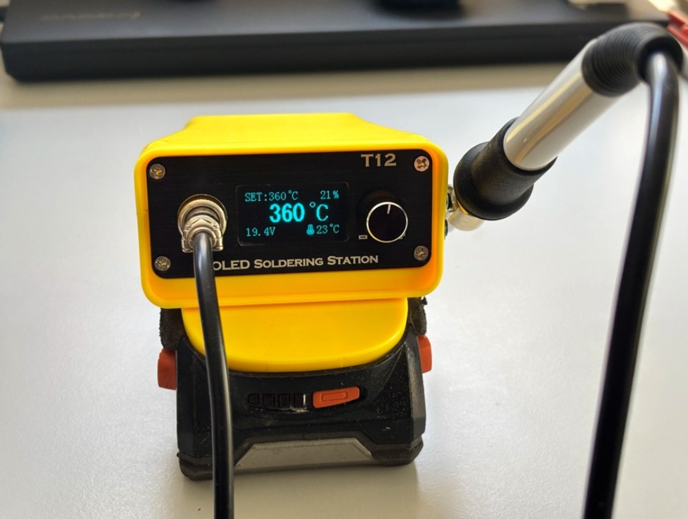 T12 Cordless Soldering Iron Fo - đánh giá và giá Diy Electronics Bench