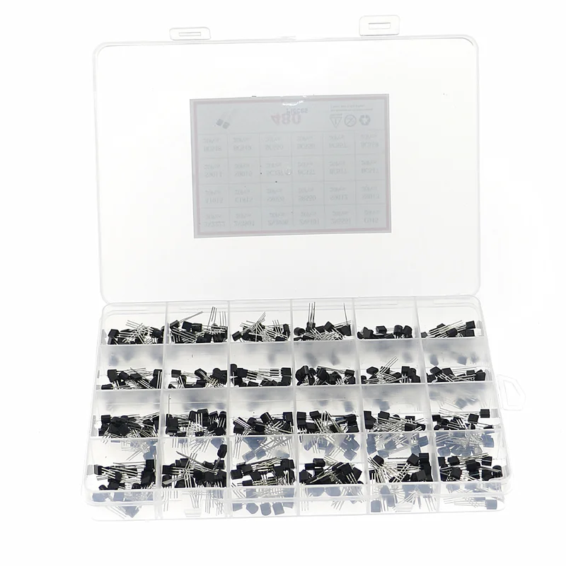 480Pcs 24Types NPN PNP Transis - đánh giá và giá Mosfet Transistor Set