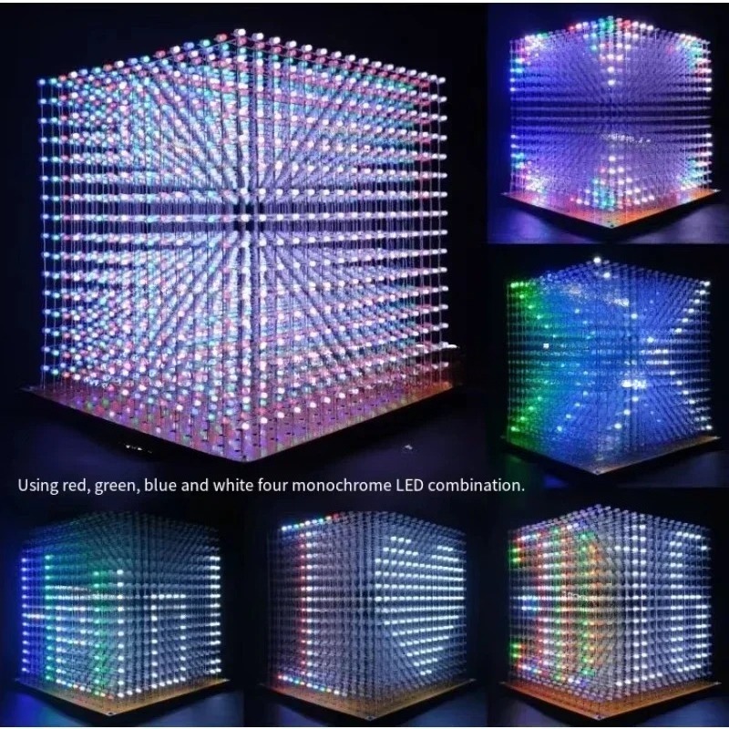 3 D16mini Light Cube Kit 16x16 - đánh giá và giá Diy Electronics Kits