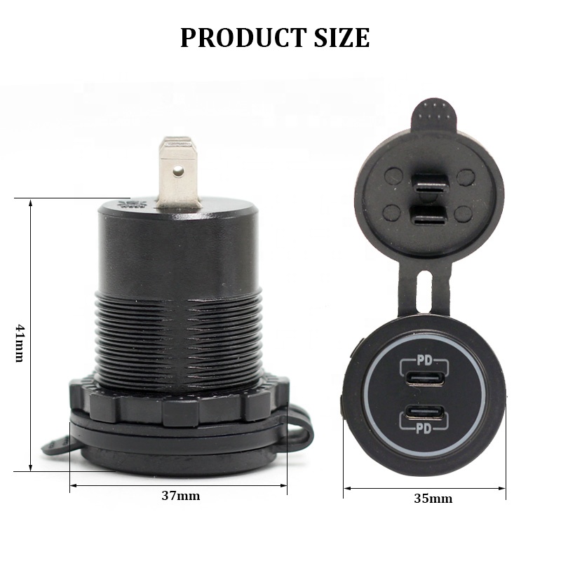 12V USB C Car Chargers Socket  - đánh giá và giá Diy Marine Electronics