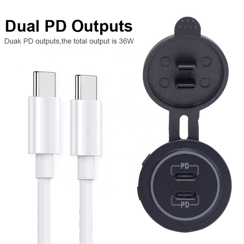 12V USB C Car Chargers Socket  - đánh giá và giá Diy Marine Electronics