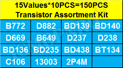 150PCS TO-126 Transistor Assor - đánh giá và giá Mosfet Transistor Set