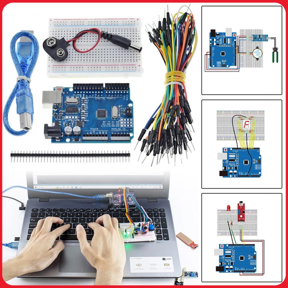 Basic Starter Kit with Breadbo - đánh giá và giá Diy Electronics Basics