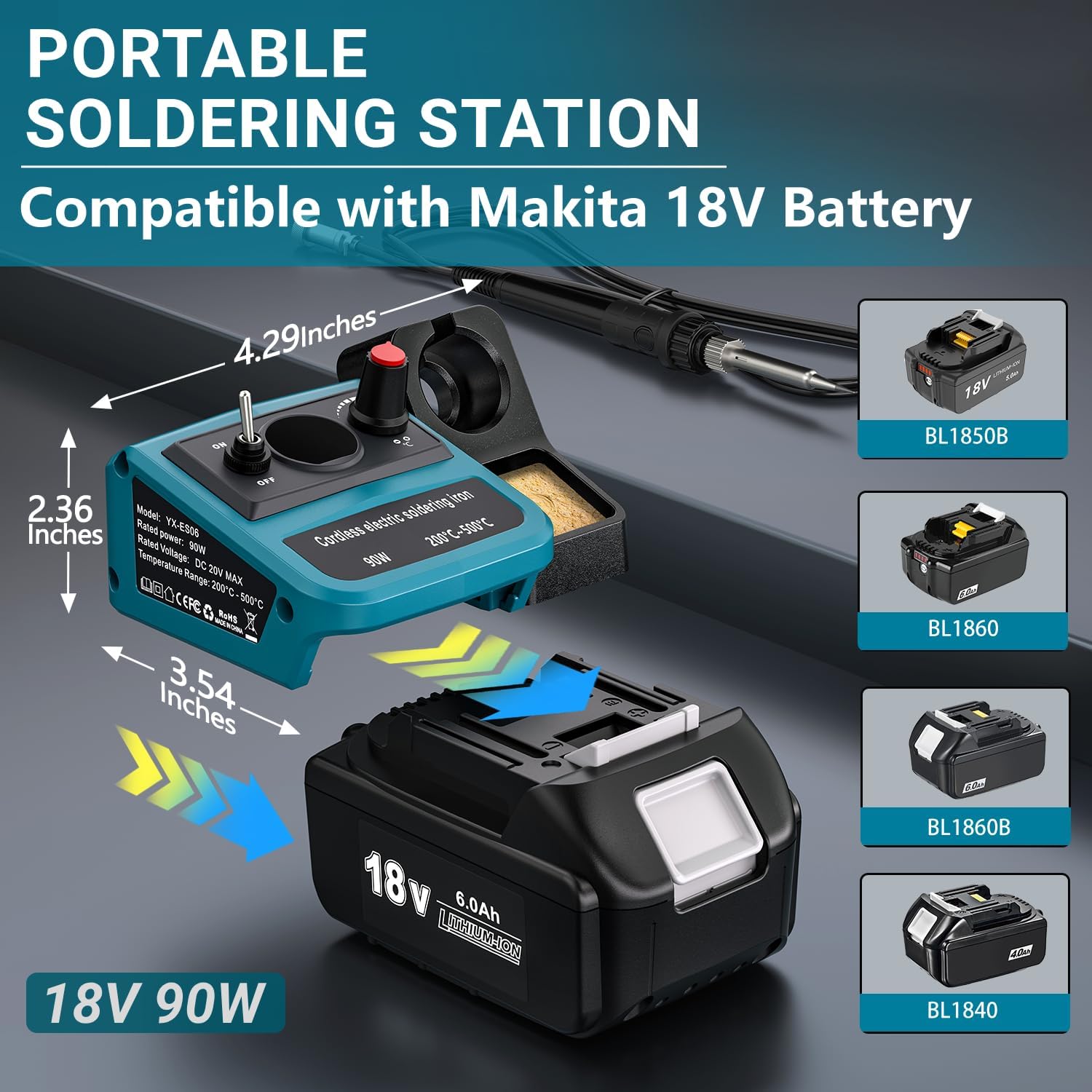90W LED Digital Cordless Solde - đánh giá và giá Diy Electronics Set