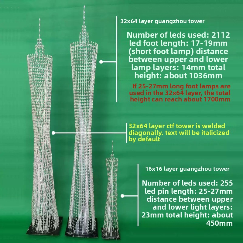 64 Layers Canton Tower DIY Ele - đánh giá và giá Diy Electronics Set