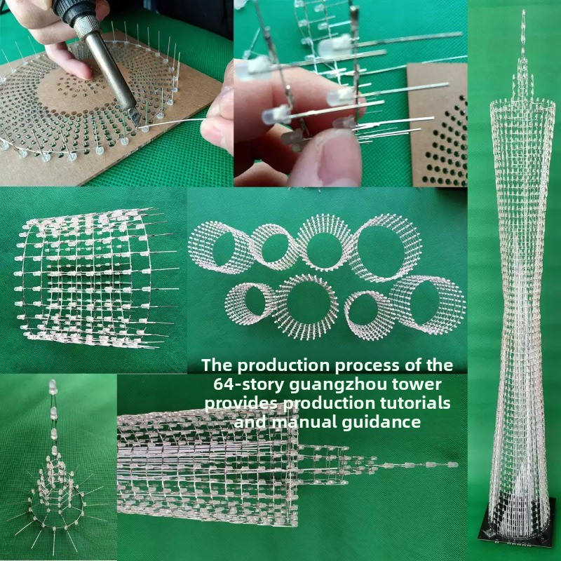 64 Layers Canton Tower DIY Ele - đánh giá và giá Diy Electronics Set