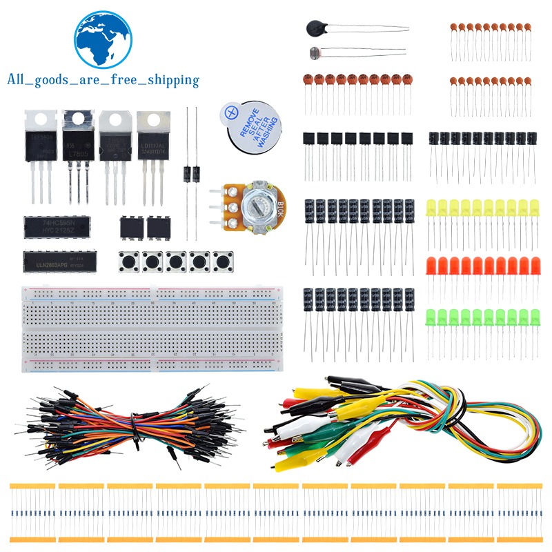 Full DIY Electronic Kit 830 Br - đánh giá và giá Diy Electronics Basics